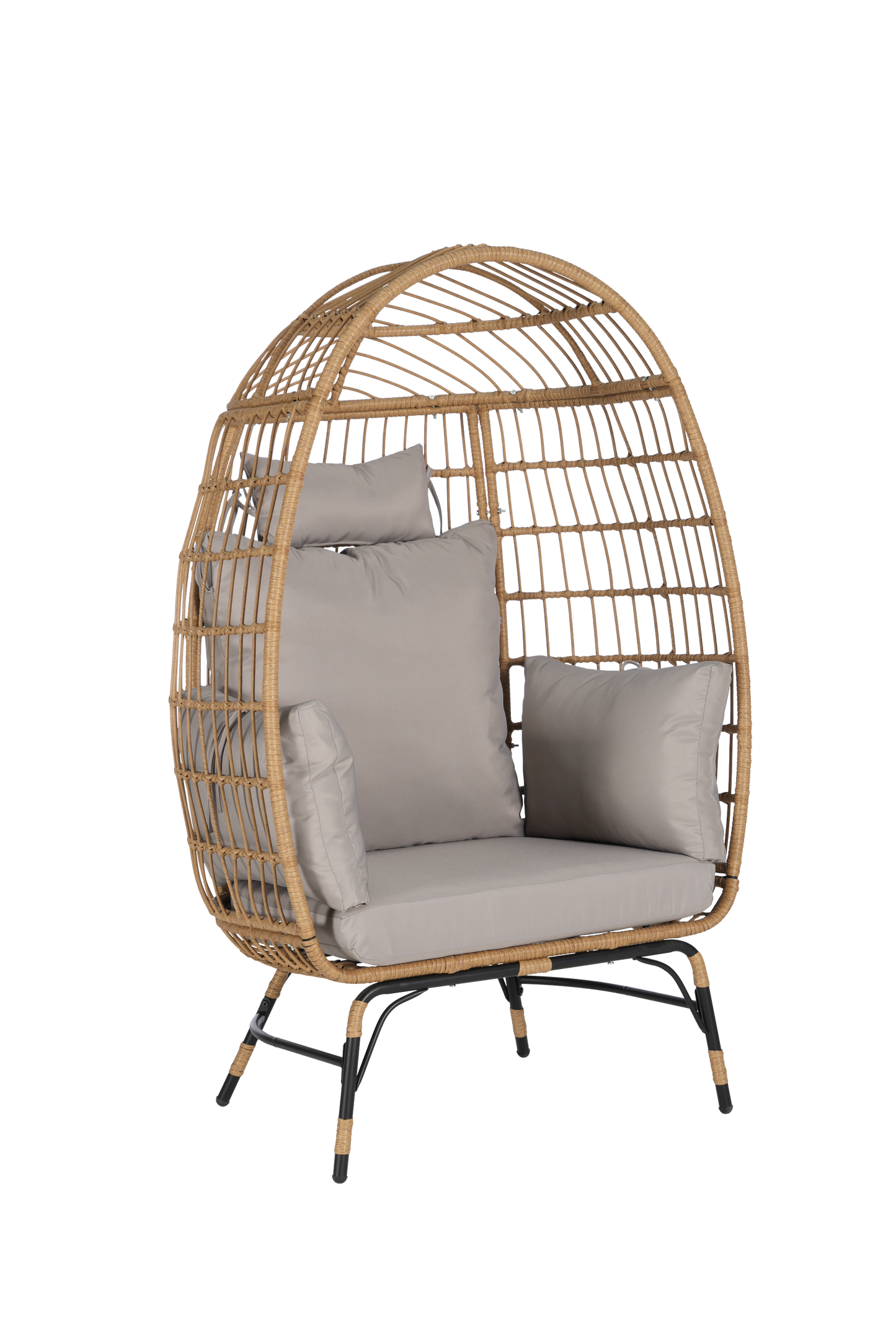 Wicker Egg Chair,Rattan Egg Chair Indoor Outdoor,Oversized Large Egg