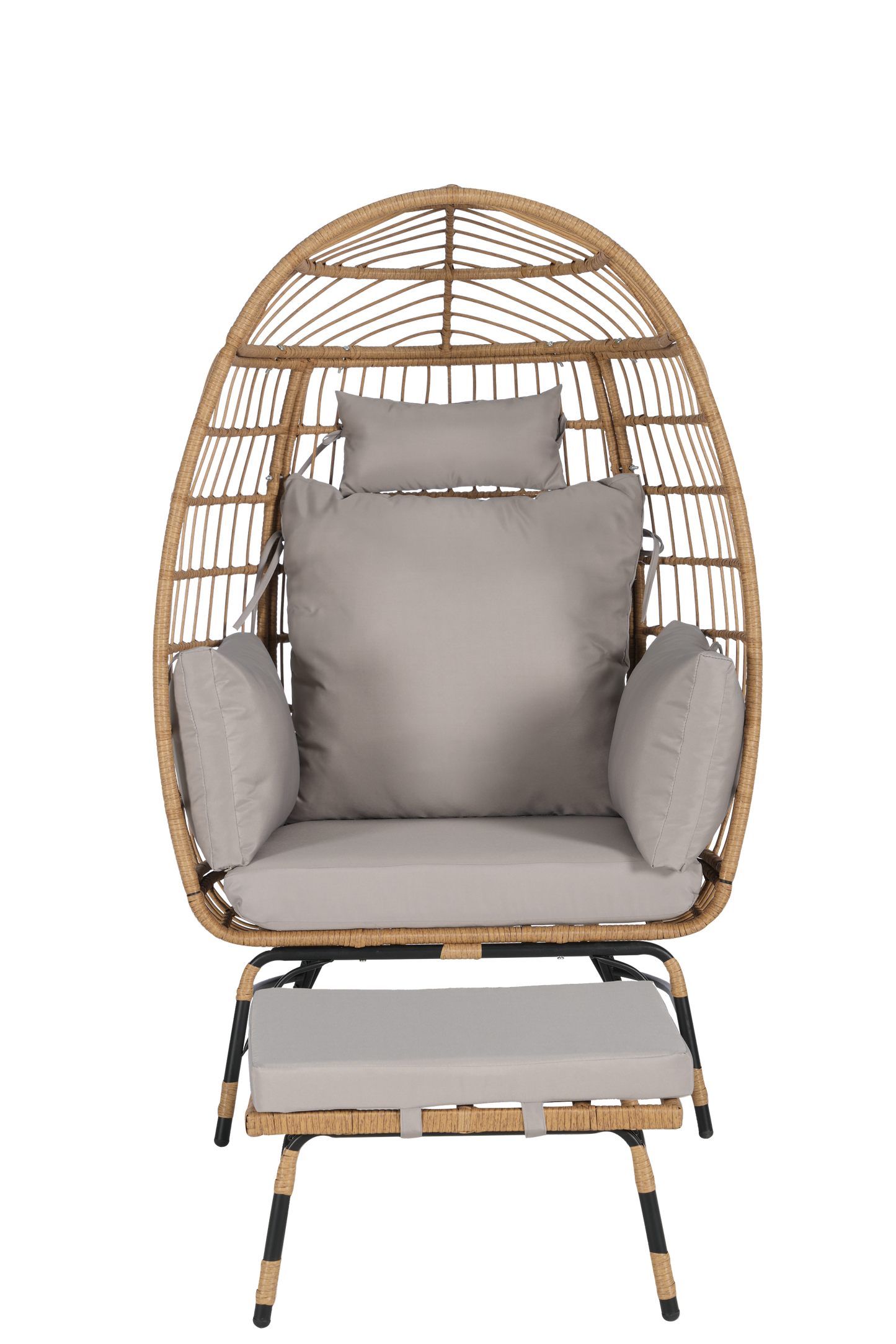 Wicker Egg Chair,Rattan Egg Chair Indoor Outdoor,Oversized Large Egg
