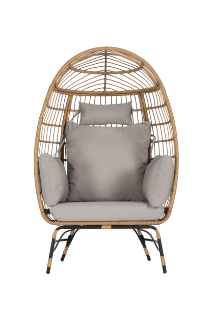 Wicker Egg Chair,Rattan Egg Chair Indoor Outdoor,Oversized Large Egg
